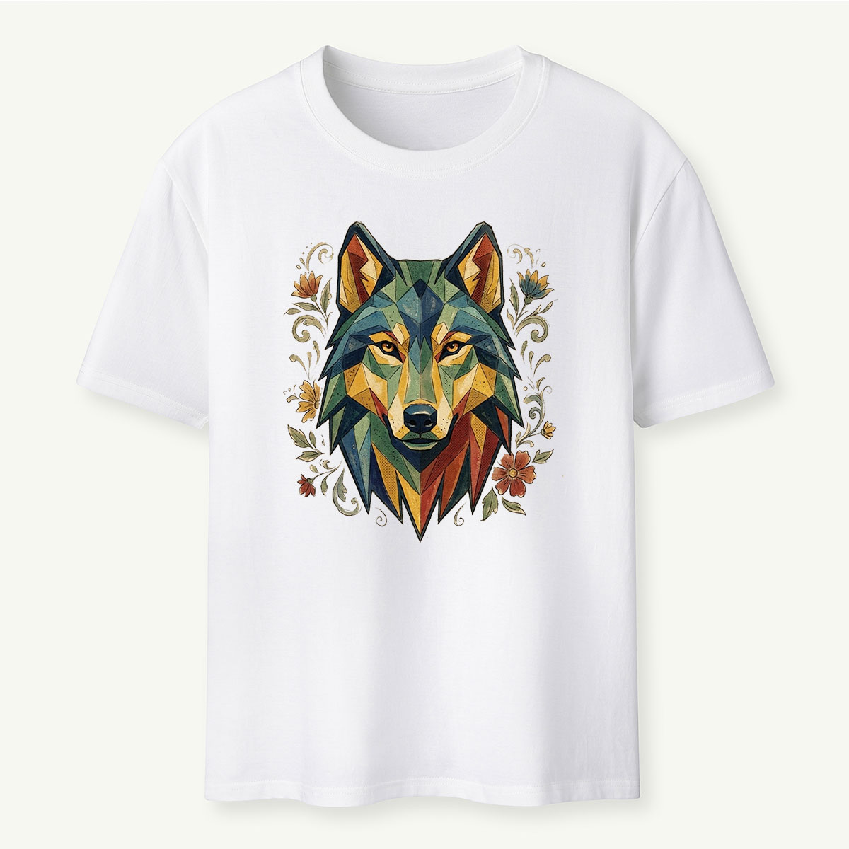 Abstract Geometric Wolf T-Shirt