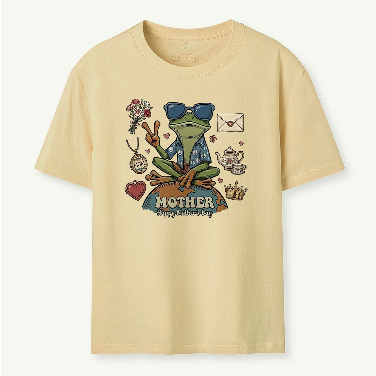 Peace Love Mom Frog T-Shirt