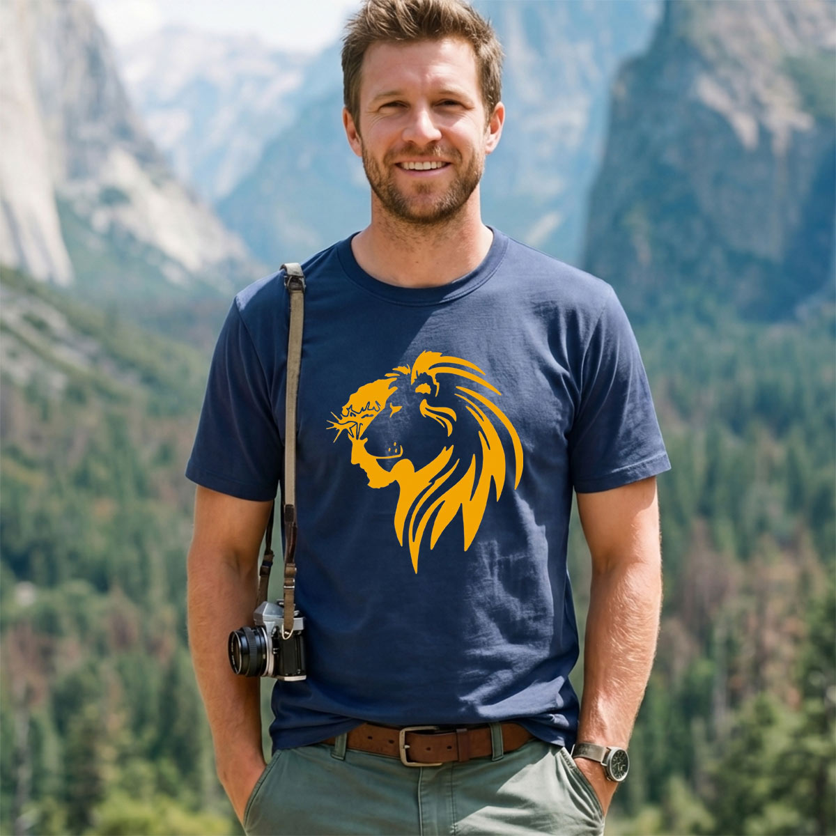 Lion and Jesus T-Shirt