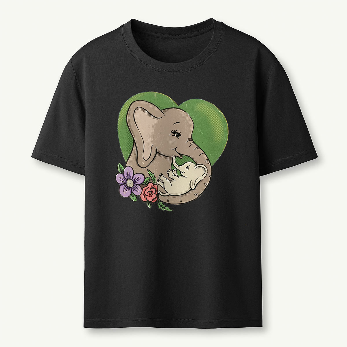 Love Elephant Mama T-Shirt