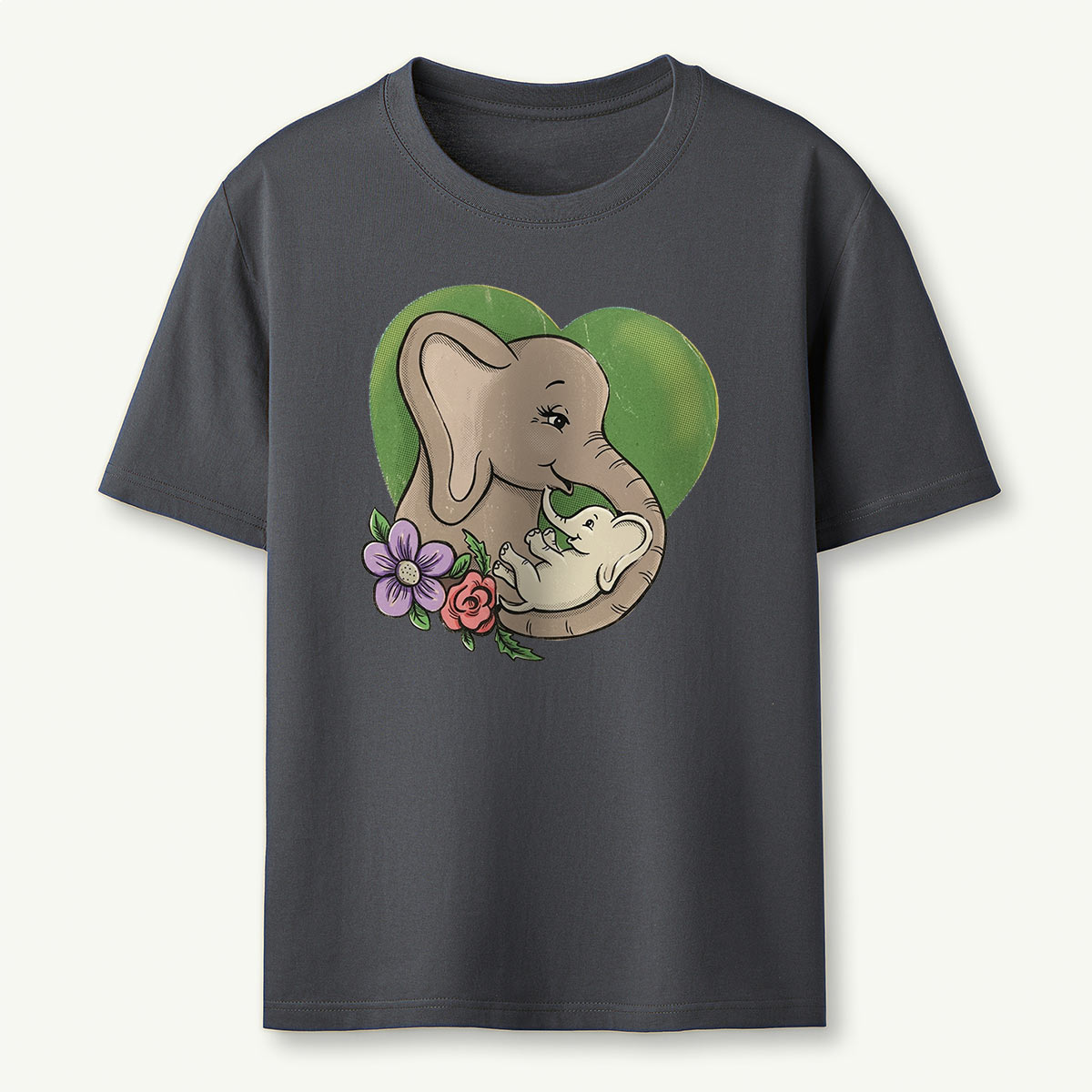 Love Elephant Mama T-Shirt
