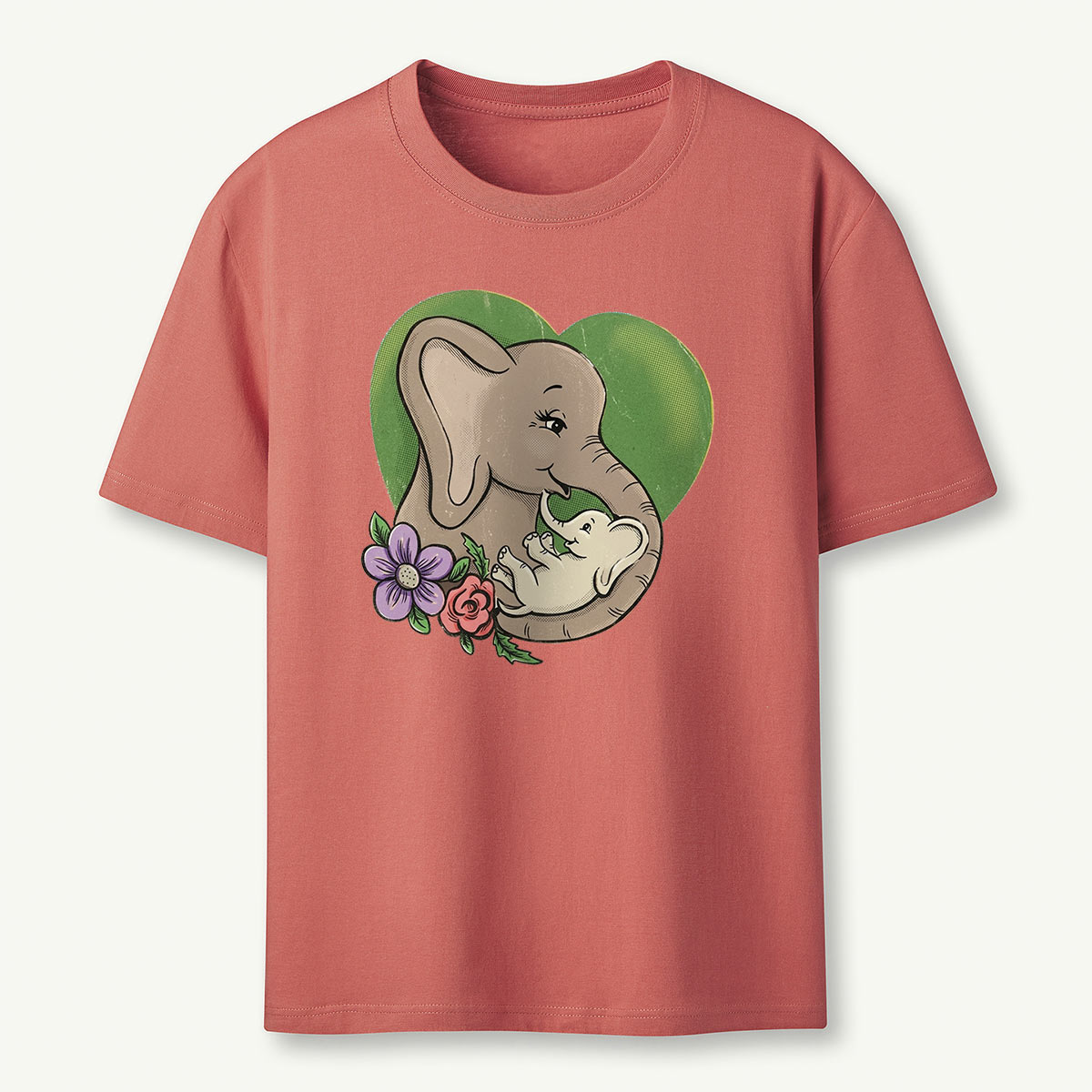 Love Elephant Mama T-Shirt