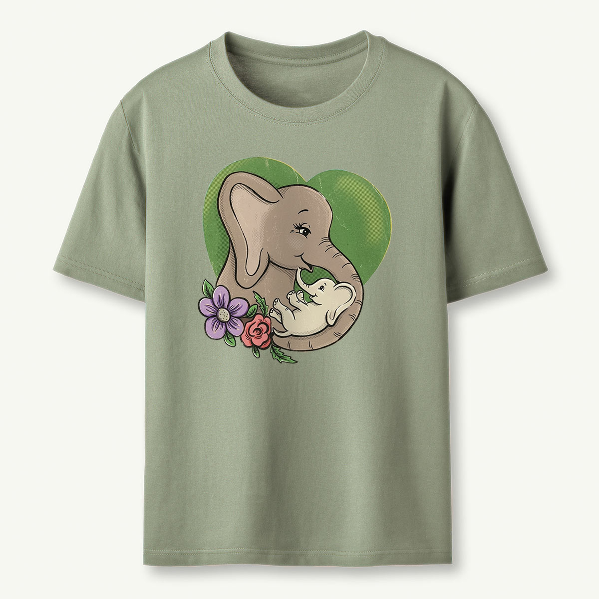 Love Elephant Mama T-Shirt