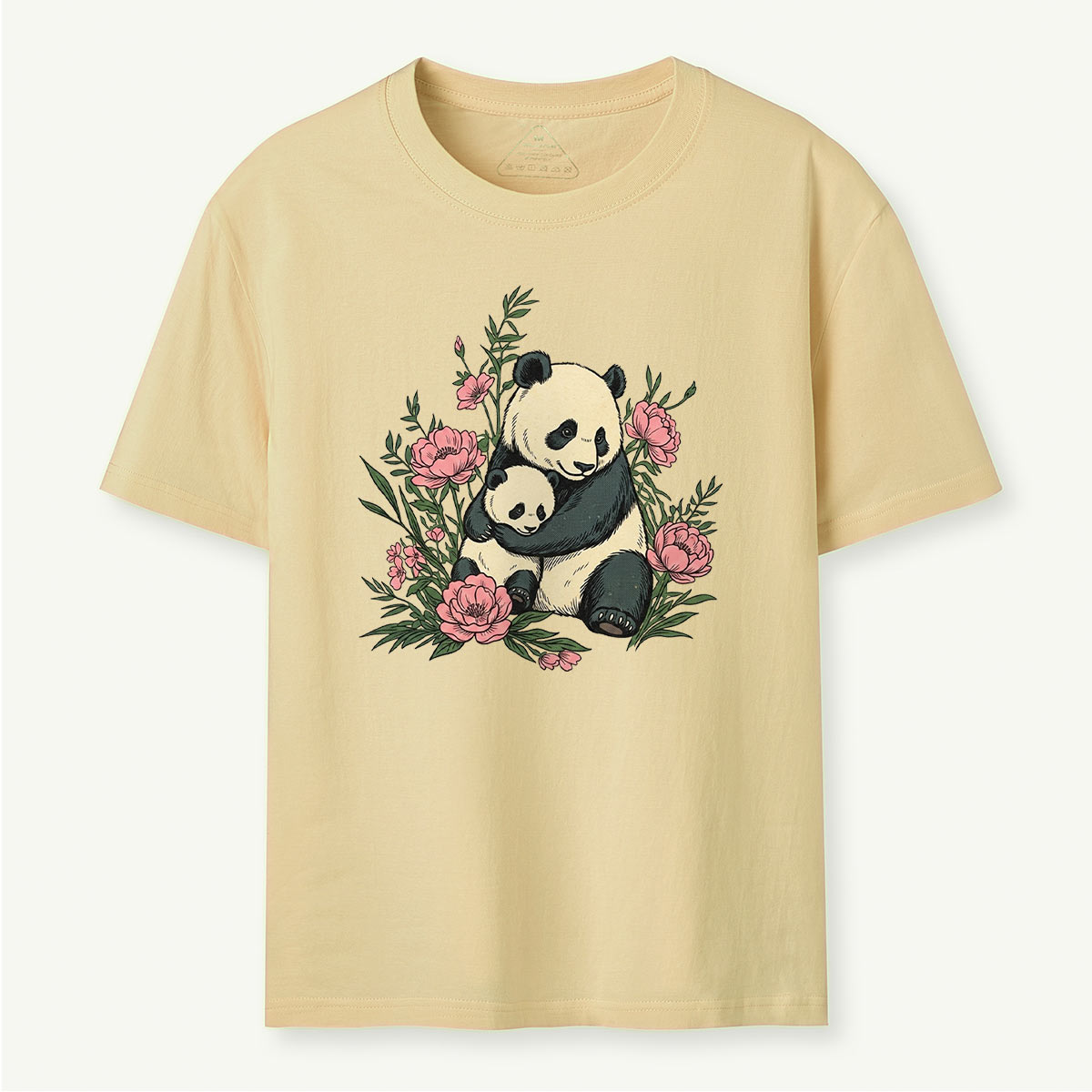 Panda Mama Flower T-Shirt