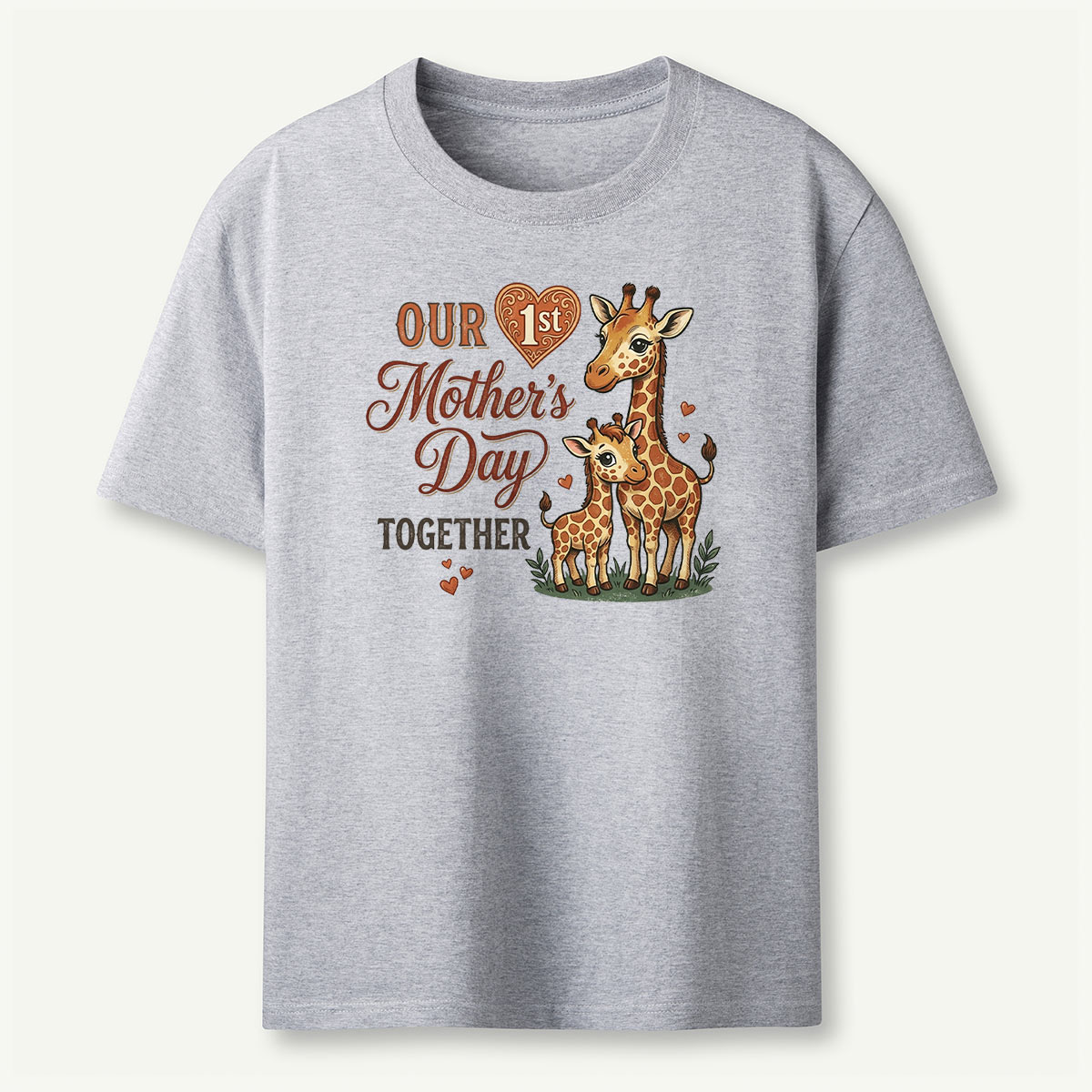 Giraffe Our First Mother's Day Together T-Shirt