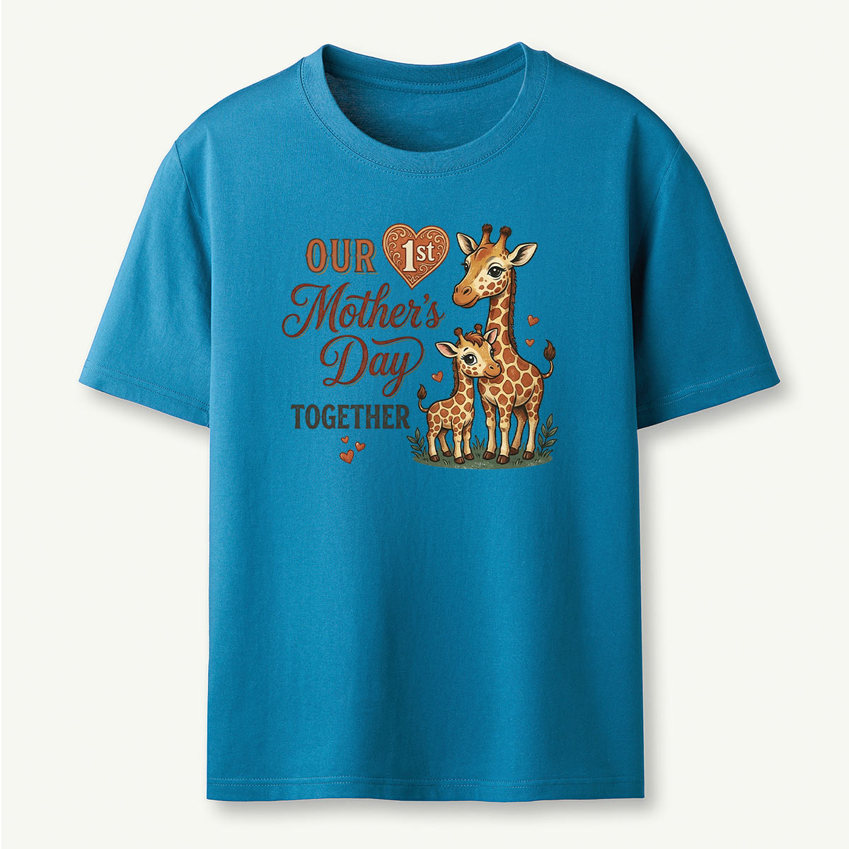 Giraffe Our First Mother's Day Together T-Shirt