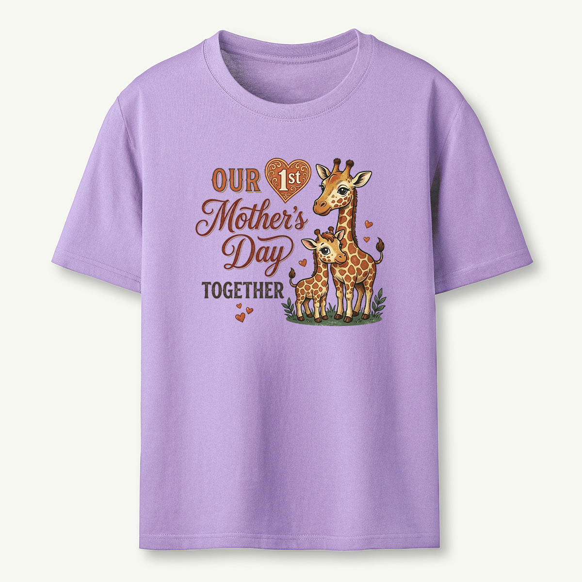 Giraffe Our First Mother's Day Together T-Shirt