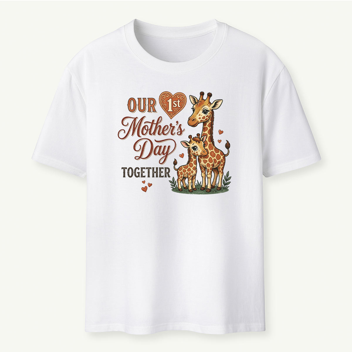 Giraffe Our First Mother's Day Together T-Shirt