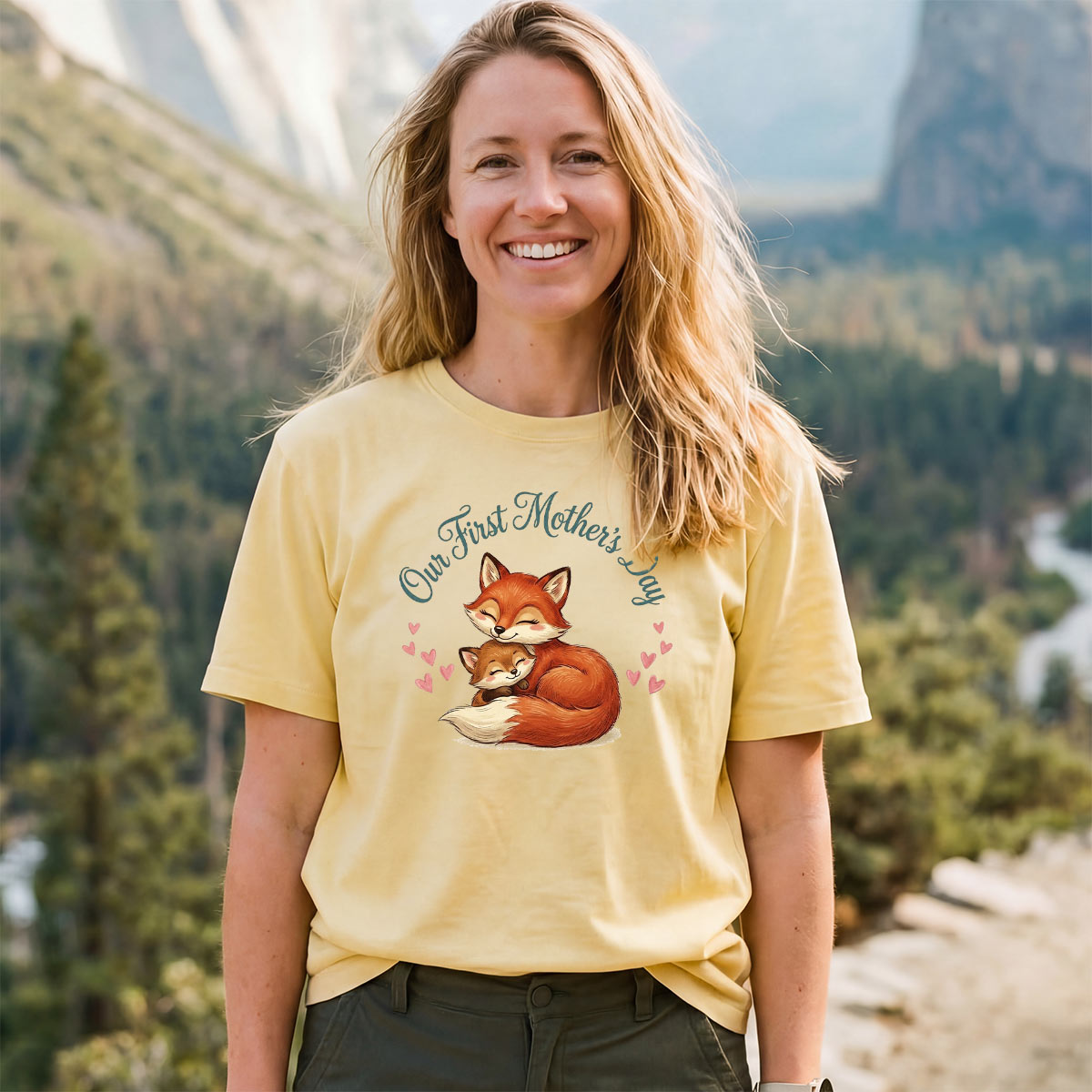 Mommy and Me Fox Our First Mother's Day T-Shirt