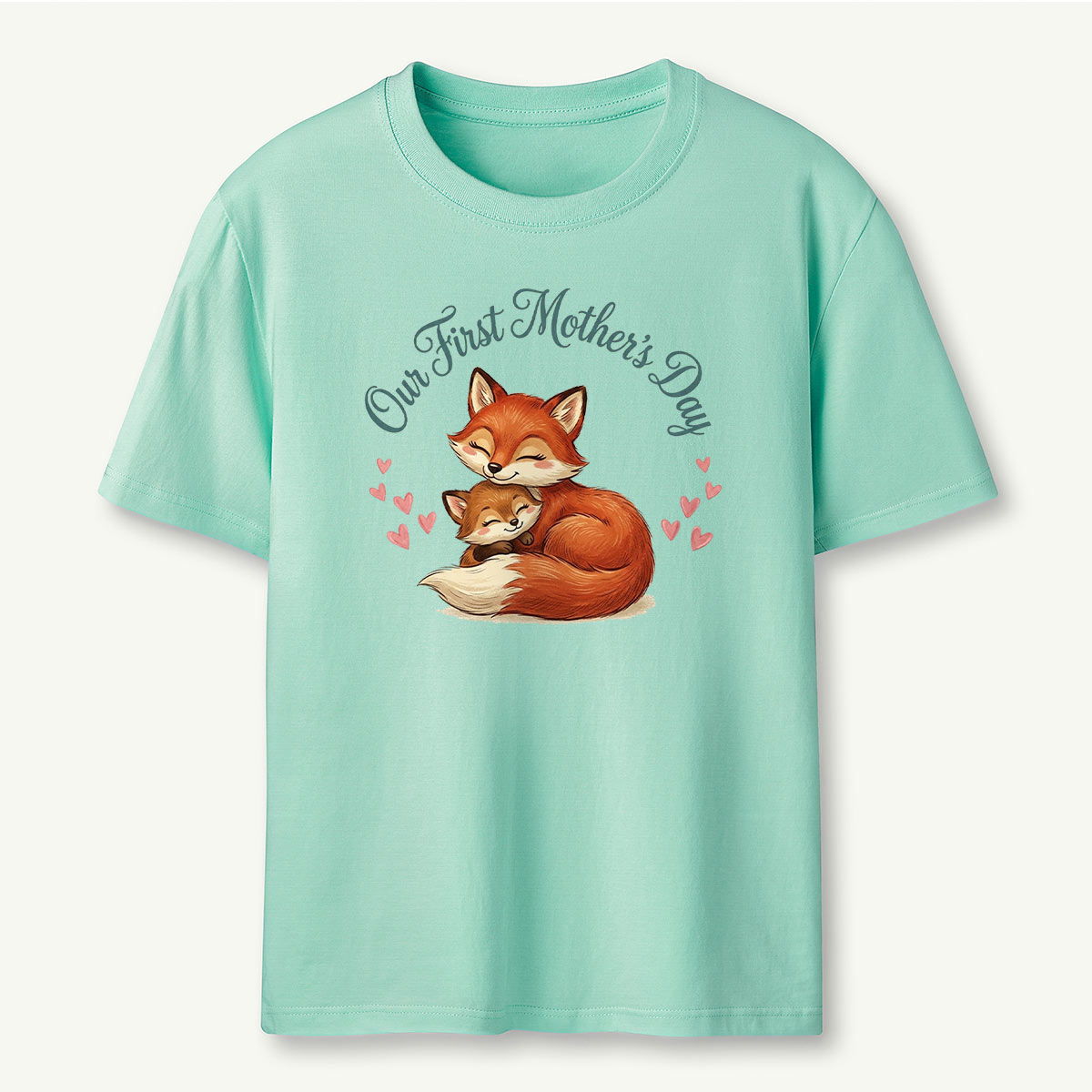 Mommy and Me Fox Our First Mother's Day T-Shirt