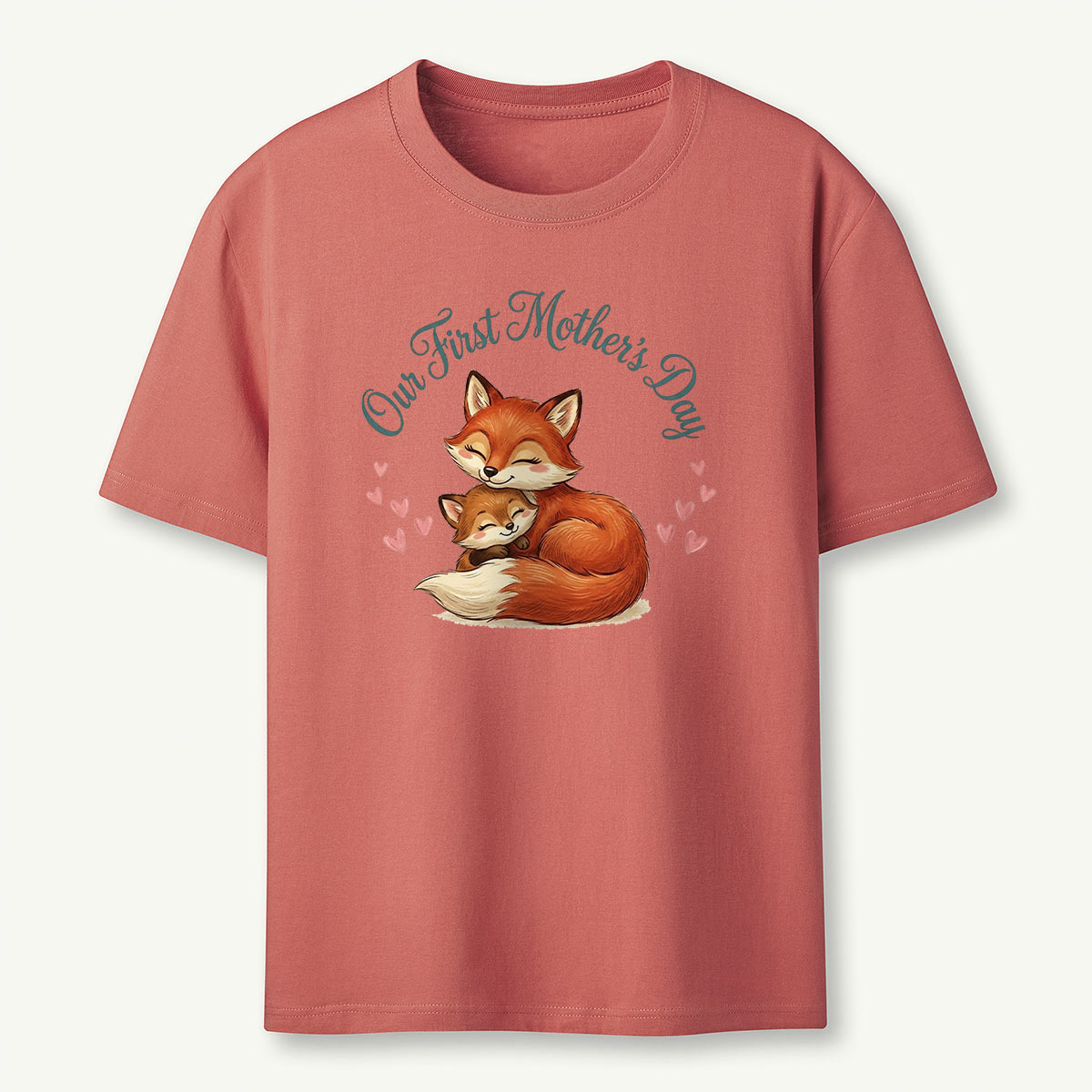 Mommy and Me Fox Our First Mother's Day T-Shirt