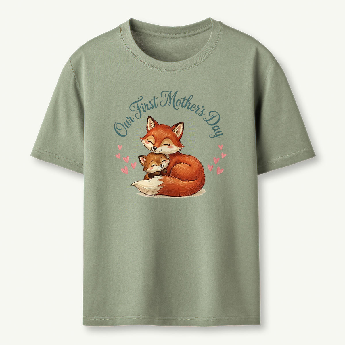 Mommy and Me Fox Our First Mother's Day T-Shirt