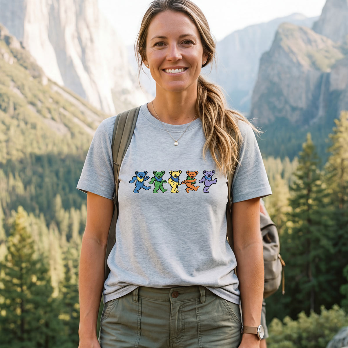 Retro Gratefully Deadicated Dancing Bears T-Shirt