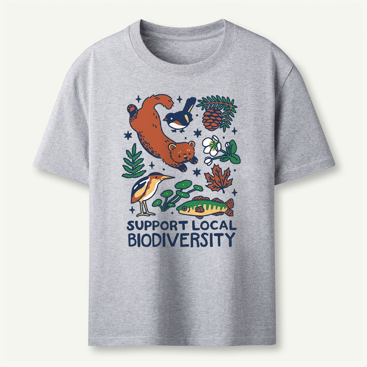 Support Local Biodiversity Nature Conservation T‑Shirt 