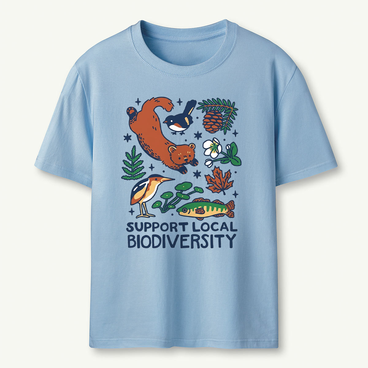 Support Local Biodiversity Nature Conservation T‑Shirt 