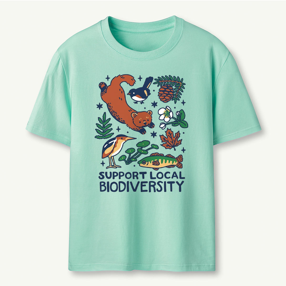 Support Local Biodiversity Nature Conservation T‑Shirt 
