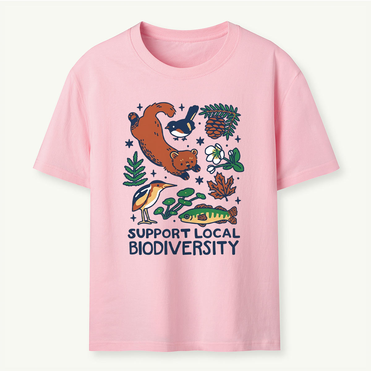 Support Local Biodiversity Nature Conservation T‑Shirt 