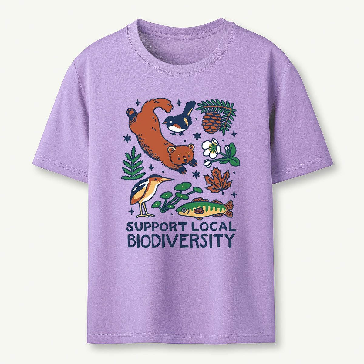 Support Local Biodiversity Nature Conservation T‑Shirt 