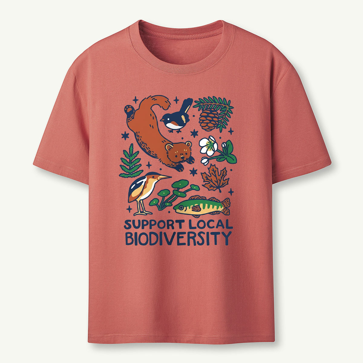 Support Local Biodiversity Nature Conservation T‑Shirt 