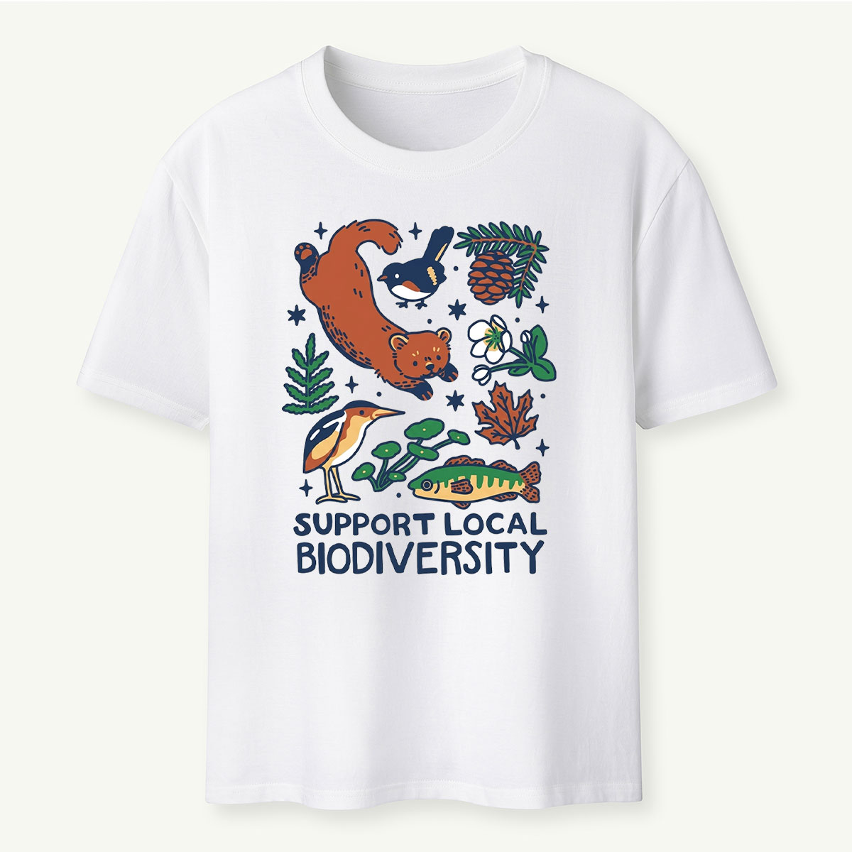 Support Local Biodiversity Nature Conservation T‑Shirt 