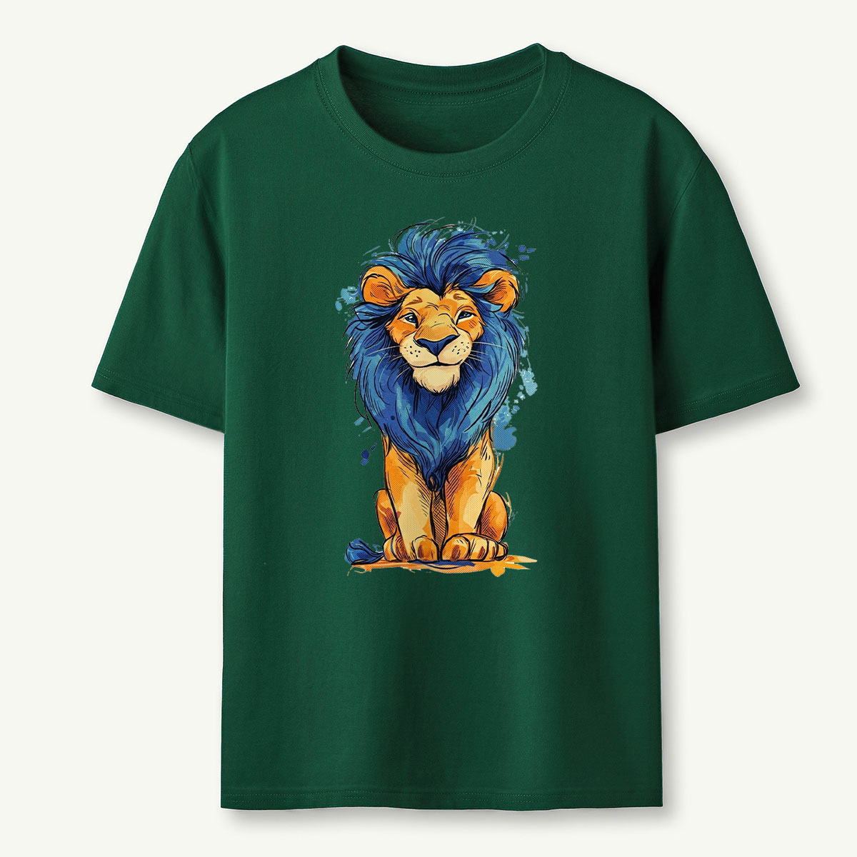 Wildlife Blue Lion T-Shirt