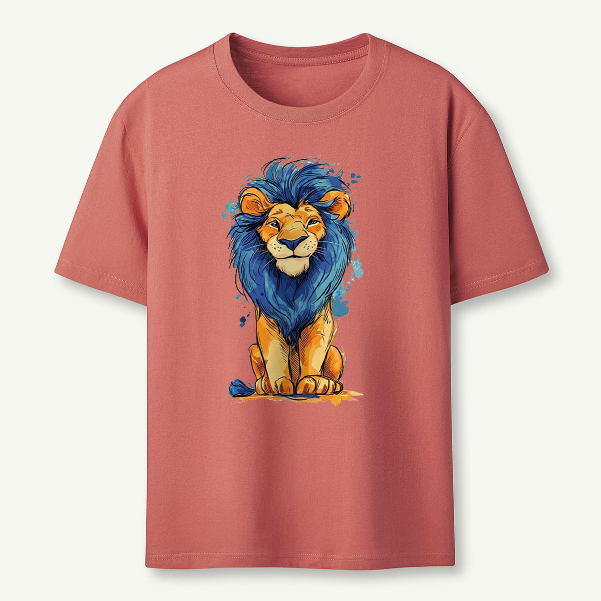 Wildlife Blue Lion T-Shirt
