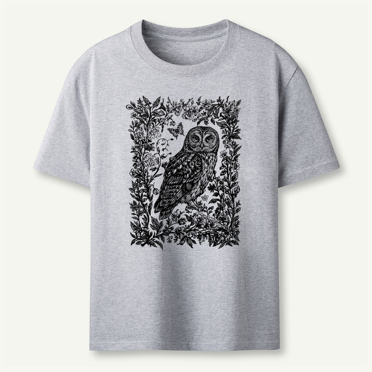 Cottagecore Forest Owl T‑Shirt 