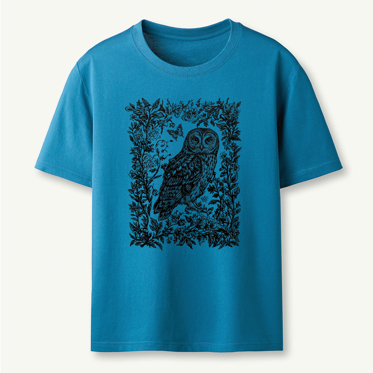 Cottagecore Forest Owl T‑Shirt 