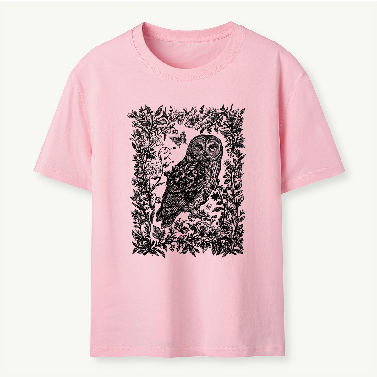 Cottagecore Forest Owl T‑Shirt 