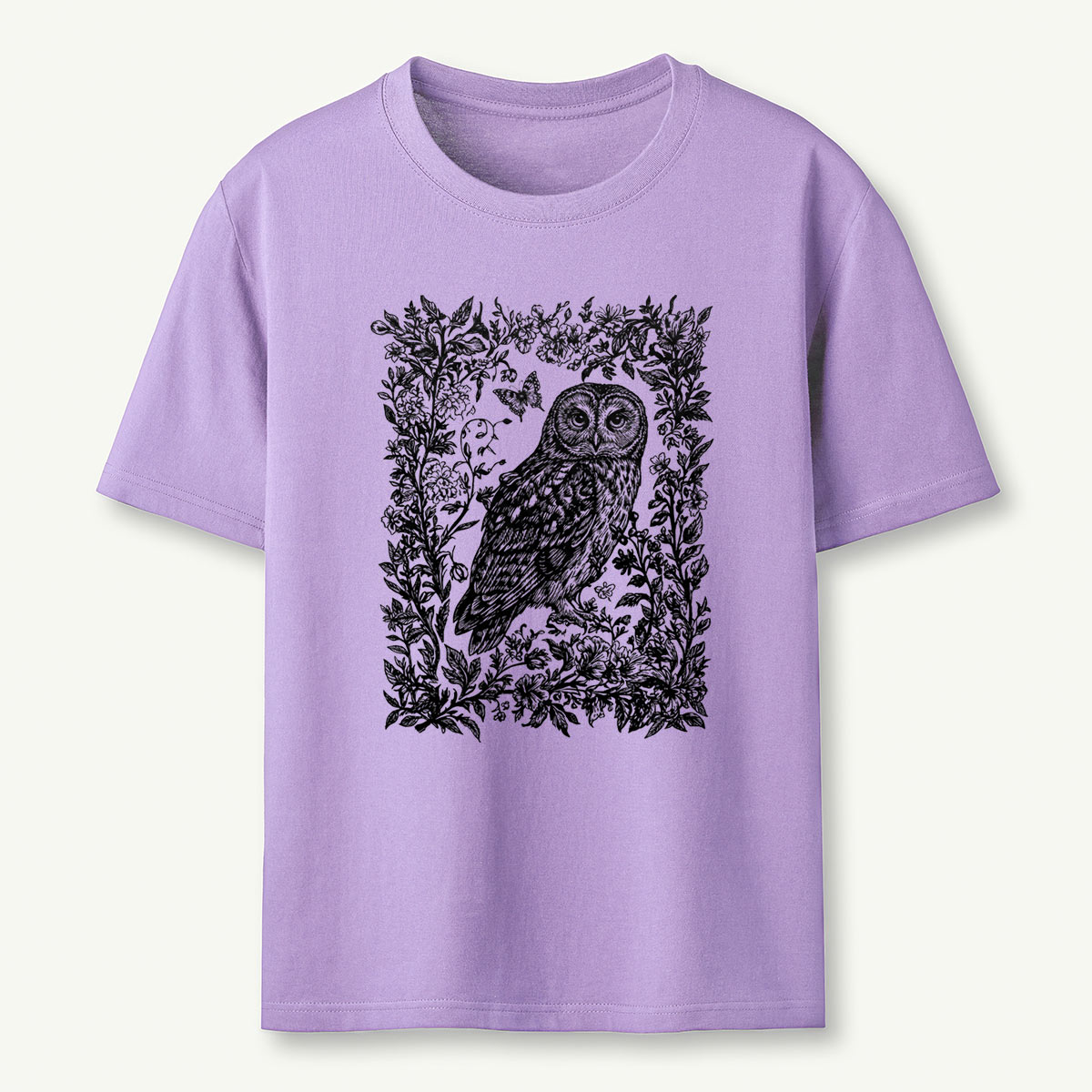 Cottagecore Forest Owl T‑Shirt 