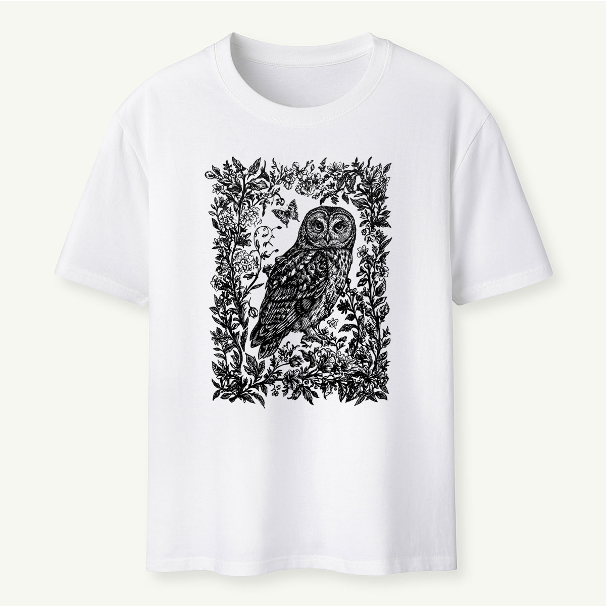 Cottagecore Forest Owl T‑Shirt 