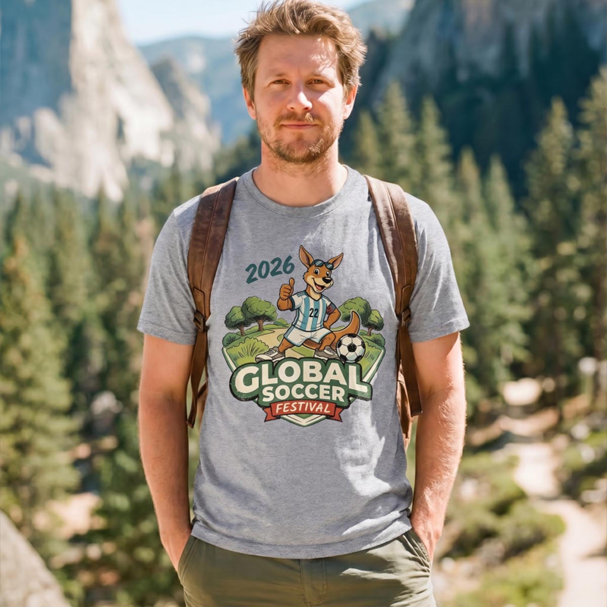 Kangaroo Football Celebration T‑Shirt