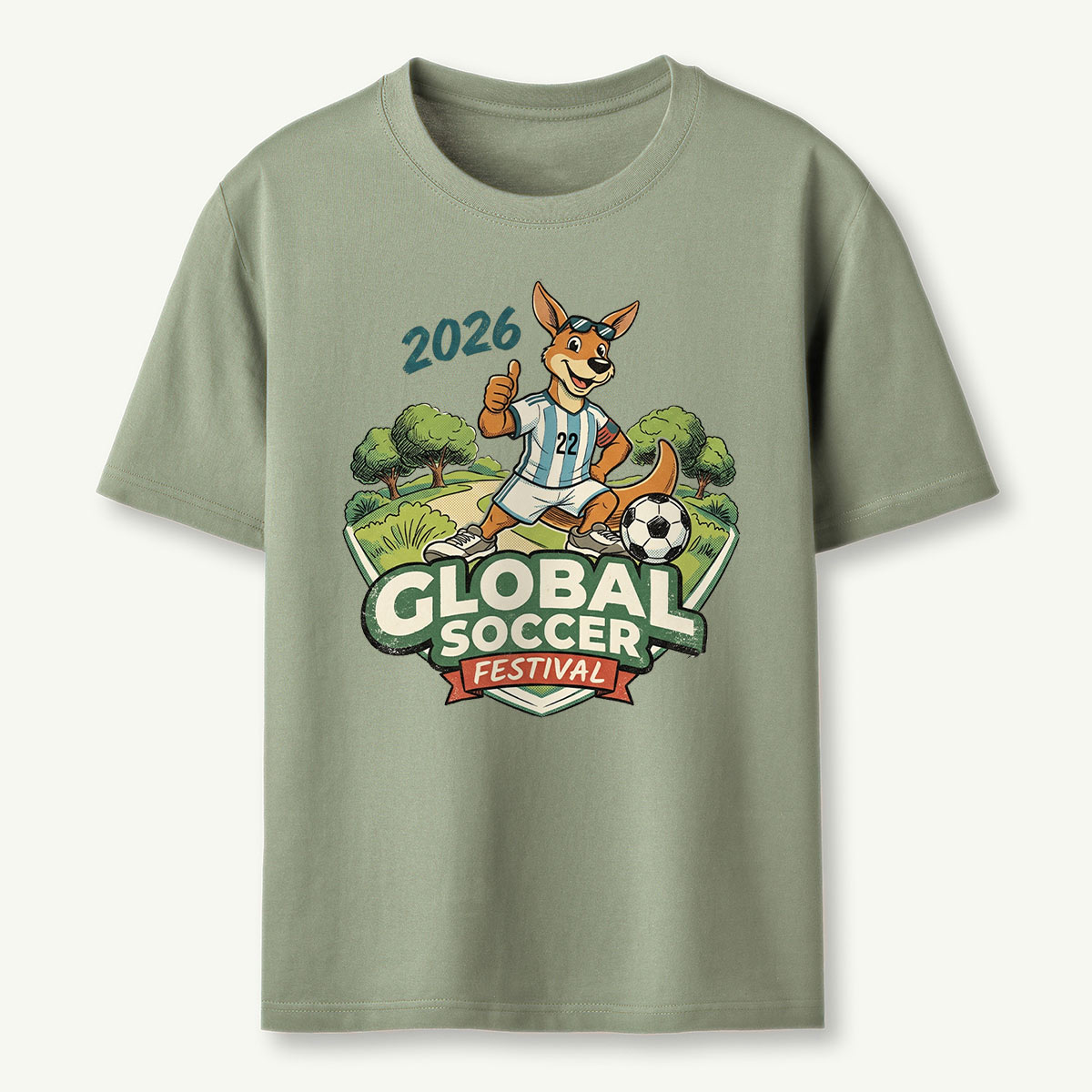 Kangaroo Football Celebration T‑Shirt