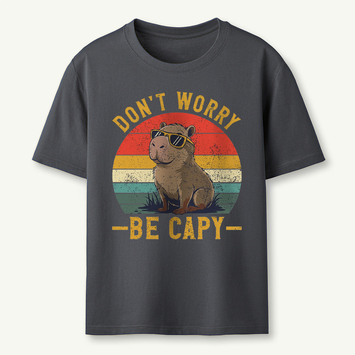 Don't Worry Be Capy Capybara T‑Shirt