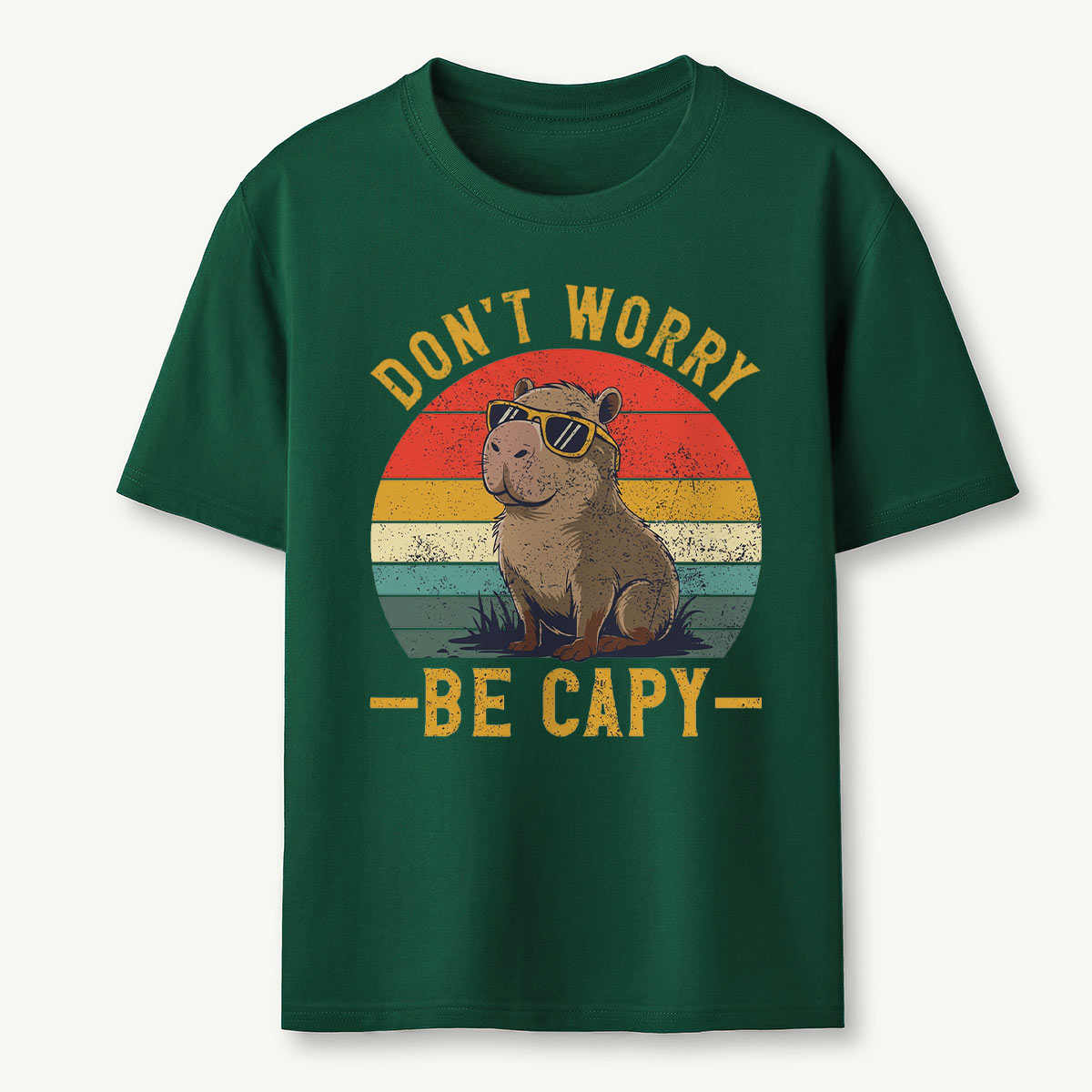 Don't Worry Be Capy Capybara T‑Shirt