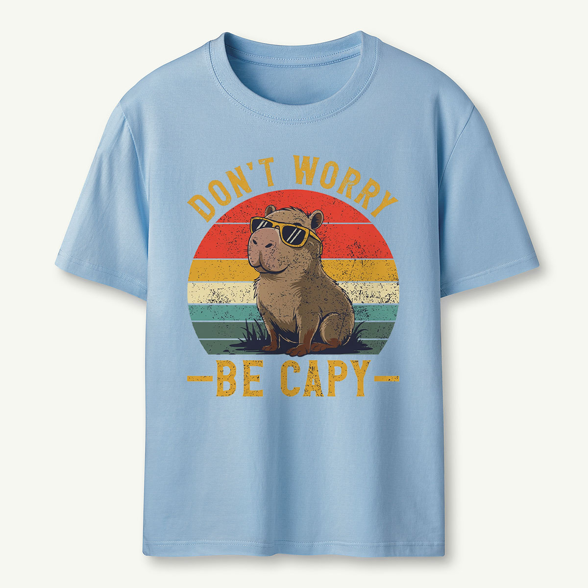Don't Worry Be Capy Capybara T‑Shirt