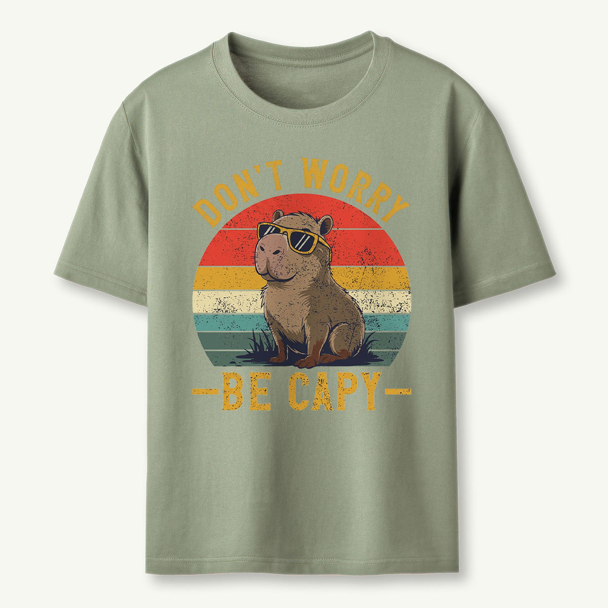 Don't Worry Be Capy Capybara T‑Shirt