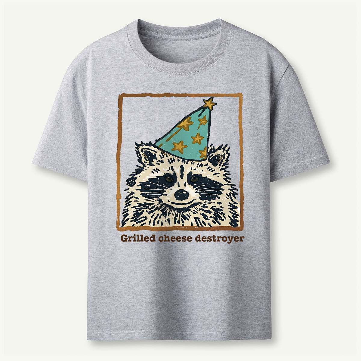 Funny Grilled Cheese Destroyer Raccoon T-Shirt
