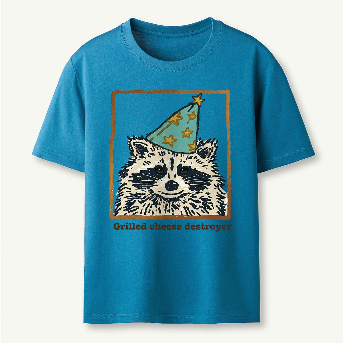 Funny Grilled Cheese Destroyer Raccoon T-Shirt