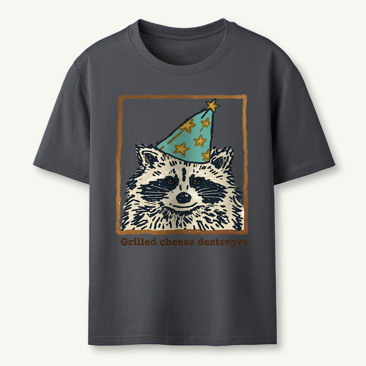 Funny Grilled Cheese Destroyer Raccoon T-Shirt