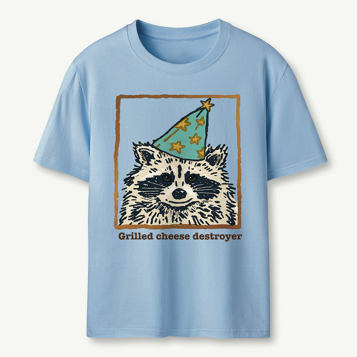 Funny Grilled Cheese Destroyer Raccoon T-Shirt