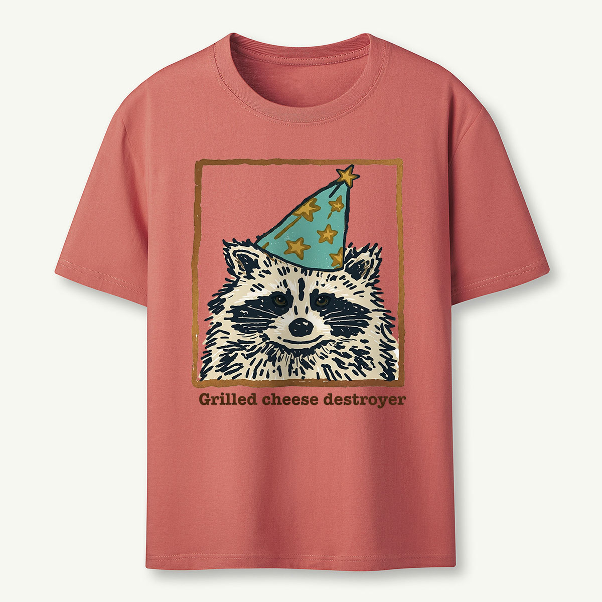 Funny Grilled Cheese Destroyer Raccoon T-Shirt