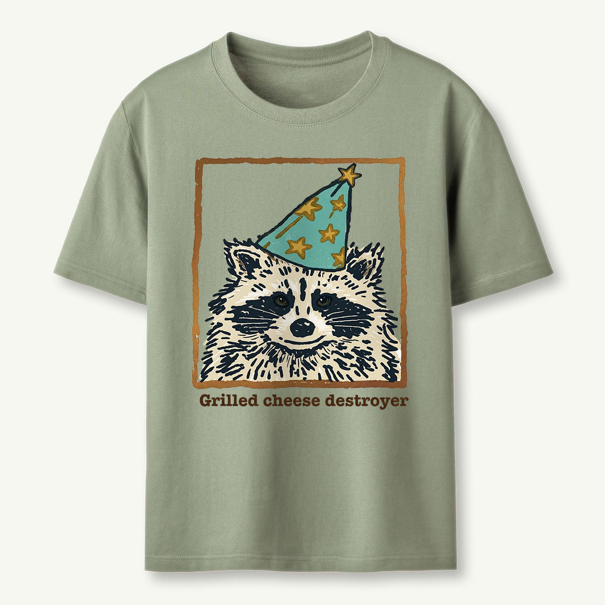 Funny Grilled Cheese Destroyer Raccoon T-Shirt