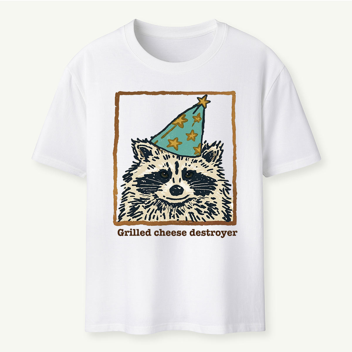 Funny Grilled Cheese Destroyer Raccoon T-Shirt