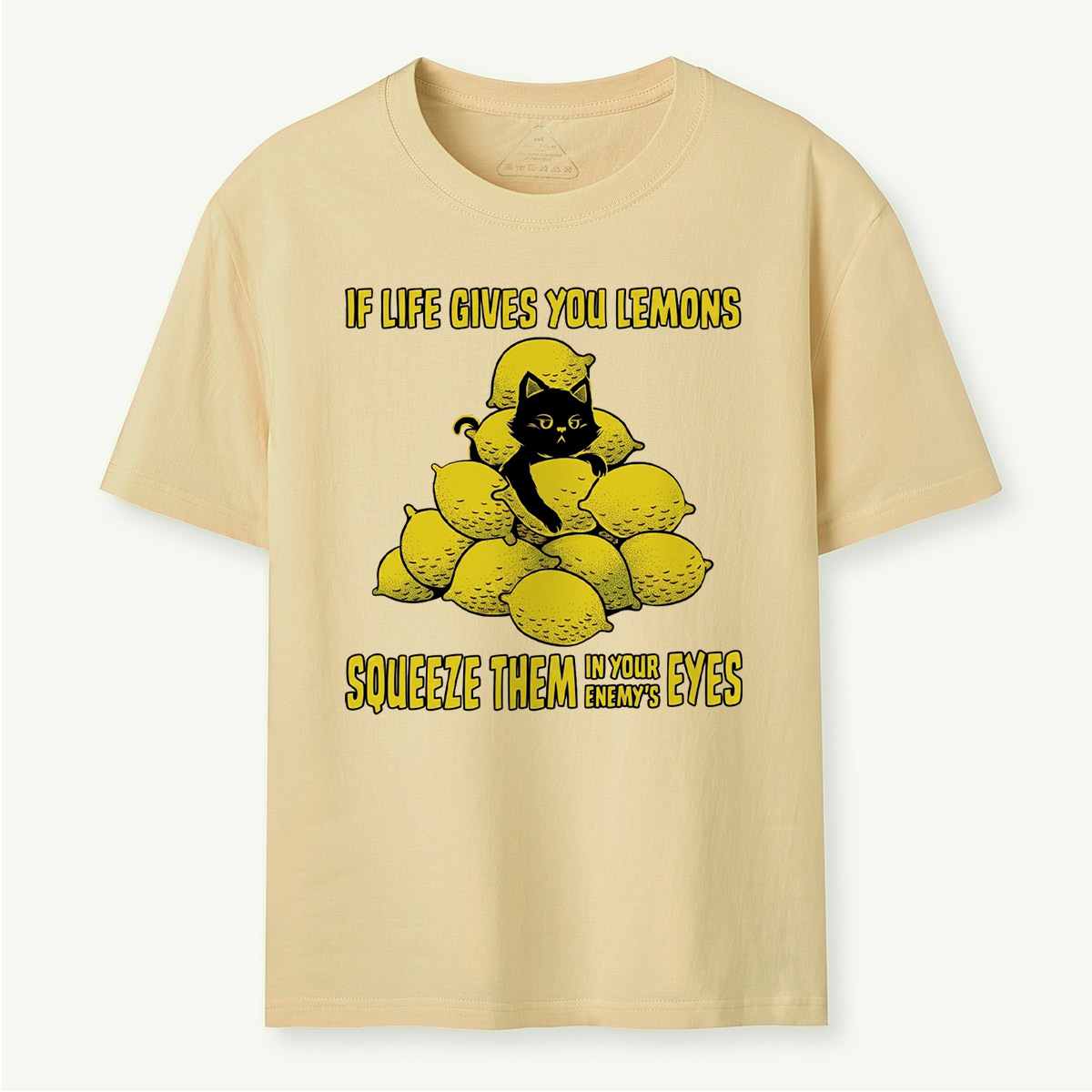 Funny Cat and Lemon Sarcastic Humor T‑Shirt