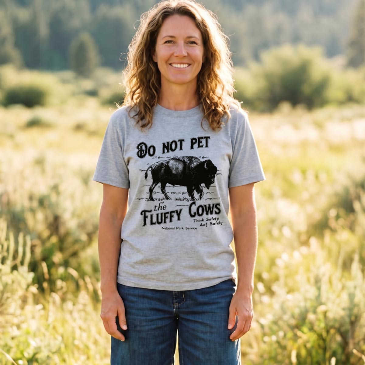 Do Not Pet The Fluffy Cows National Park Service T-Shirt