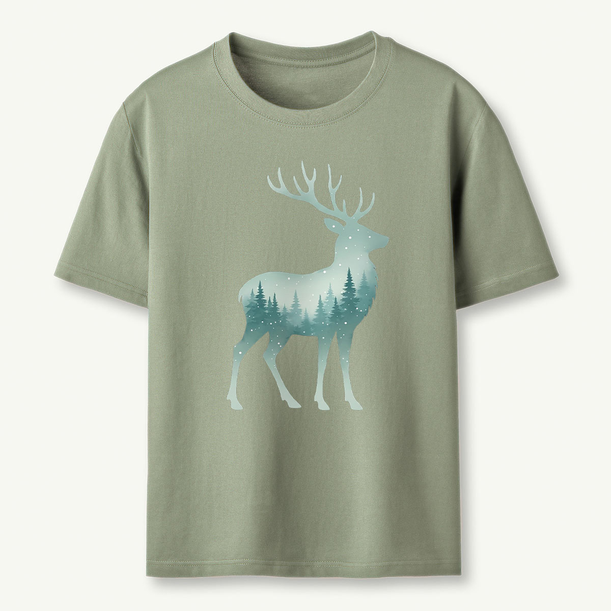 Winter Stag Forests T-Shirt