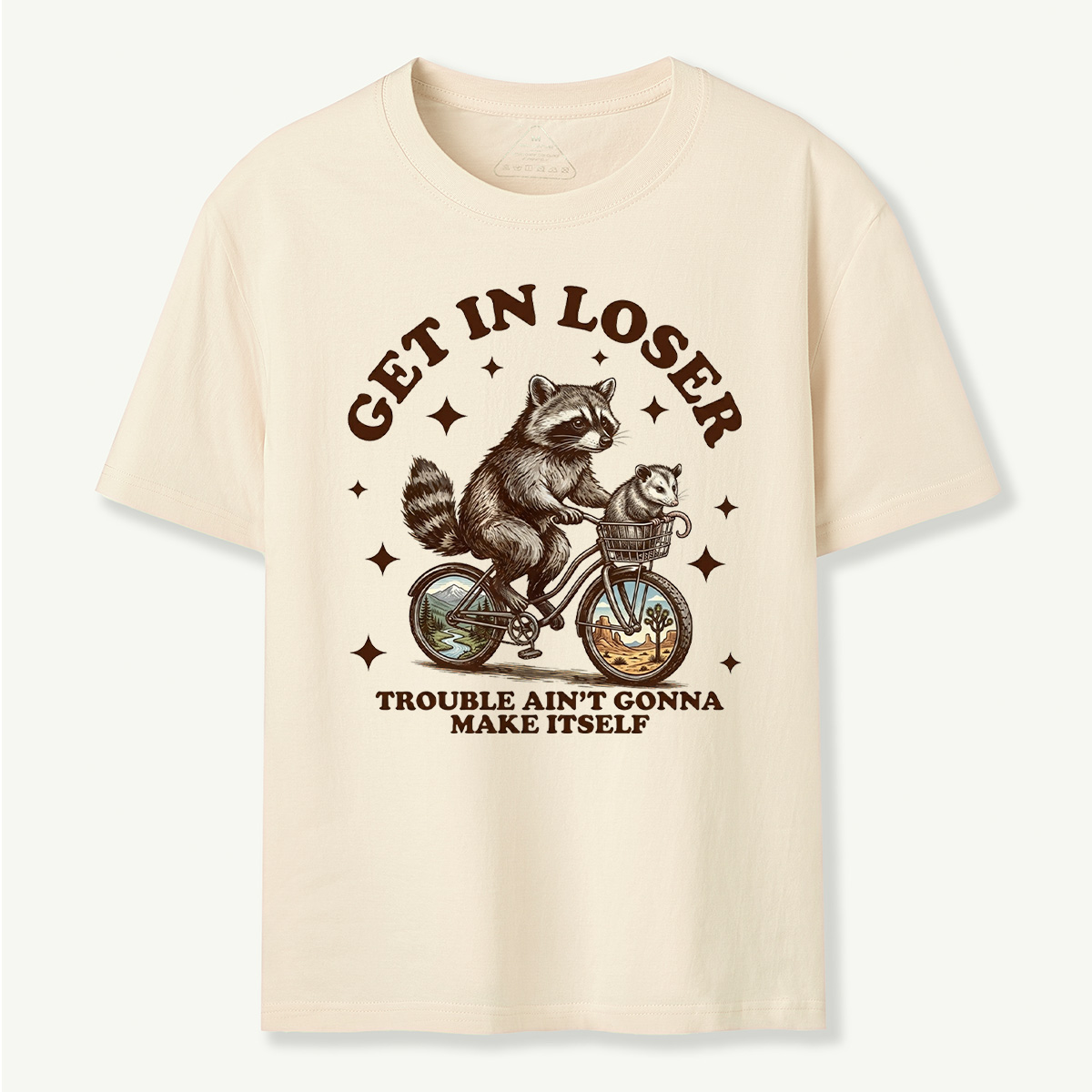 Get in Loser Raccoon Adventure T‑Shirt
