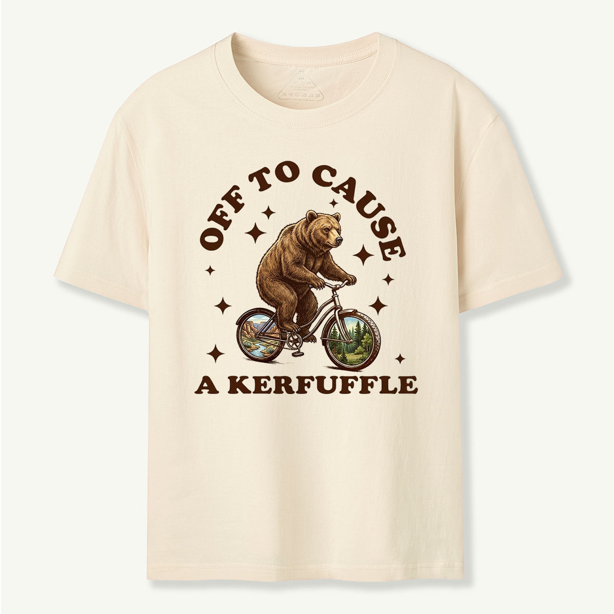 Off To Cause a Kerfuffle Bear T‑Shirt