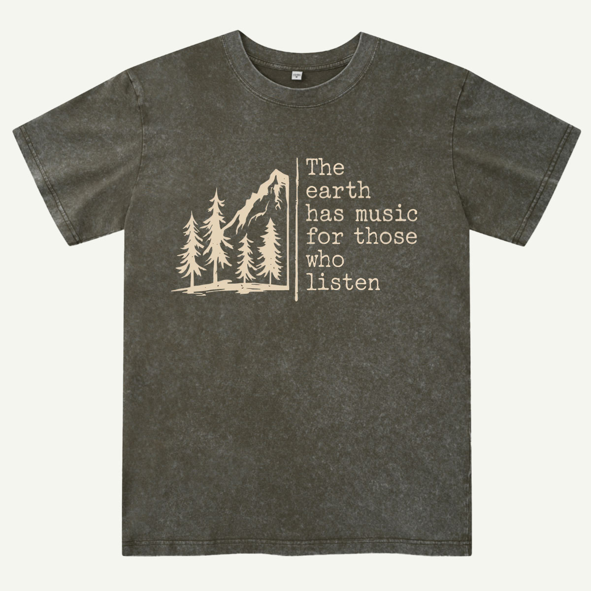 The Earth Has Music Raglan Washed T-Shirt